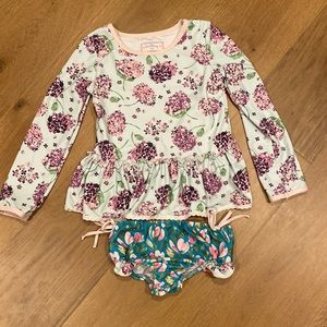 Sweet Honey clothing girls long sleeve swimsuit. Size 10 excellent condition